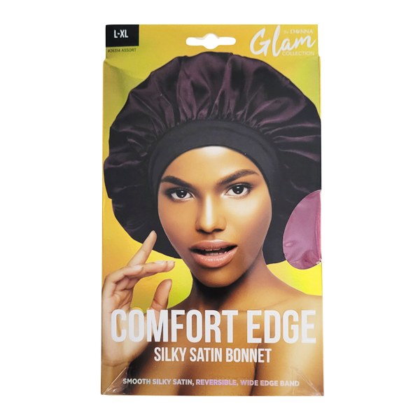 Glam L-XL Comfort Edge Silky Satin Bonnet #26314 - Assorted Color