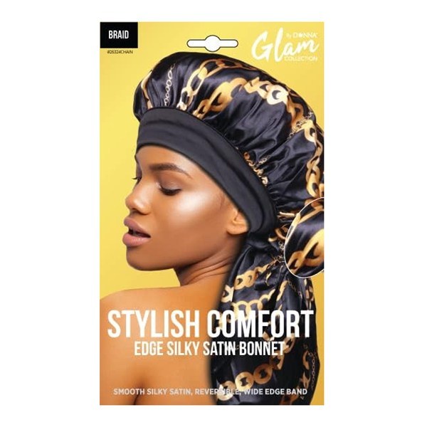 Glam Stylish Comfort Edge Silky Satin Bonnet #26325 - Assorted Pattern