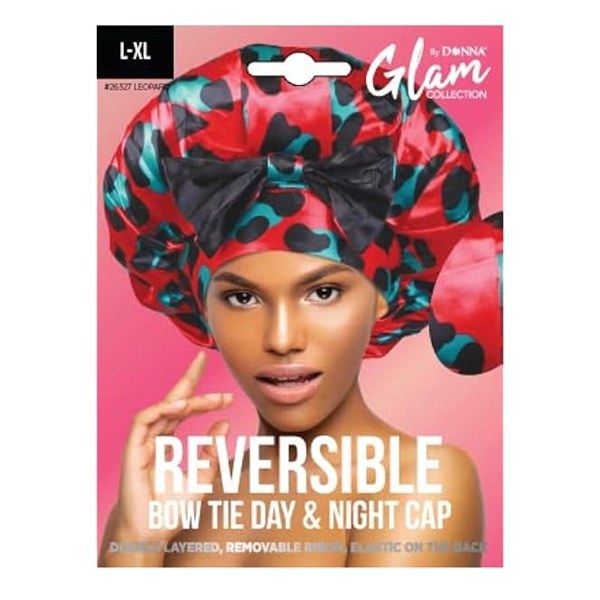 Glam L-XL Reversible Bow Tie Day & Night Cap #26327 - Assorted Pattern