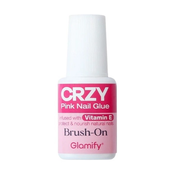 Glamify Crzy Pink Nail Glue 7g #NGCH02 - Brush-on