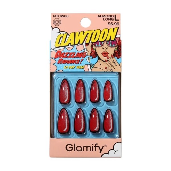 Glamify Clawtoon Press on Nails #NTCW08 - Almond Long