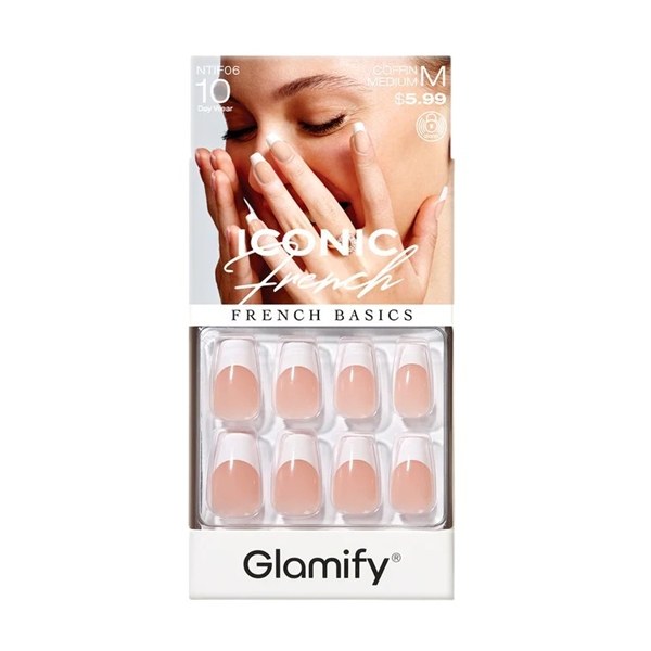 Glamify Iconic French Press on Nails #NTIF06 - Coffin Medium