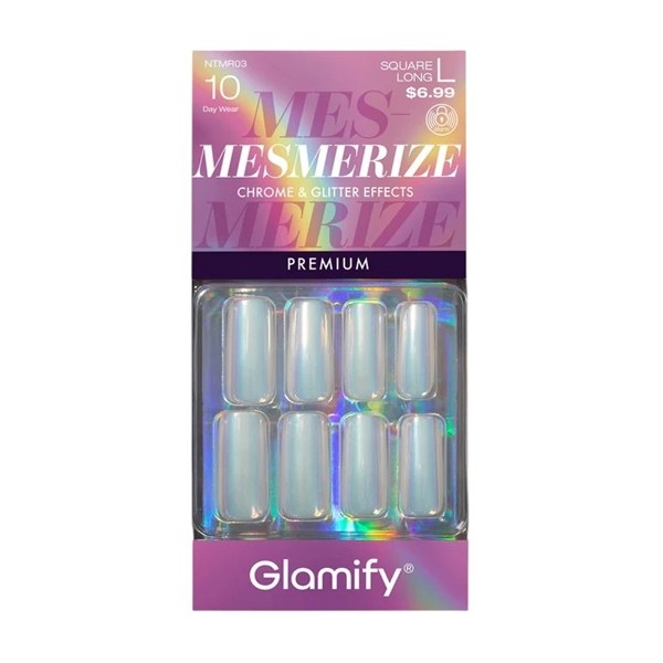 Glamify Mesmerize Premium Press on Nails #NTMR03 - Square Long