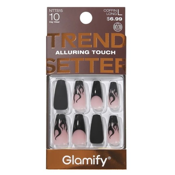 Glamify Trendsetter Press on Nails #NTTS15 - Coffin Long