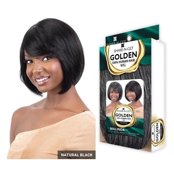 Golden Premium Full Wig - Malinda - # NATURAL BLACK