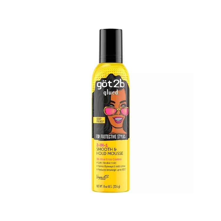 Got2B Glued 2in1 Smooth & Hold Hair Mousse 8oz