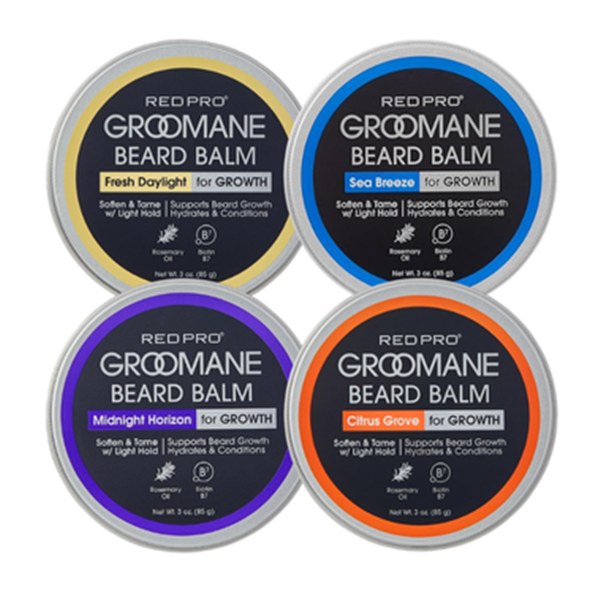 Red Pro Groomane Beard Balm 3oz #GR74 - Fresh Daylight