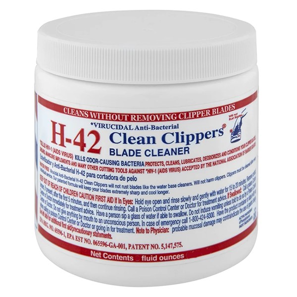 H-42 Clean Clippers Blade Cleaner Anti-Bacterial 16oz