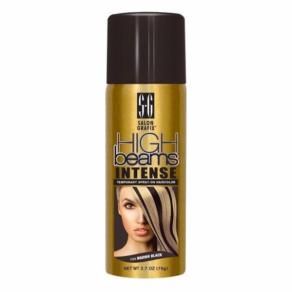 High Beams Intense Temporary Hair Color Spray 2.7oz #30 Brown Black