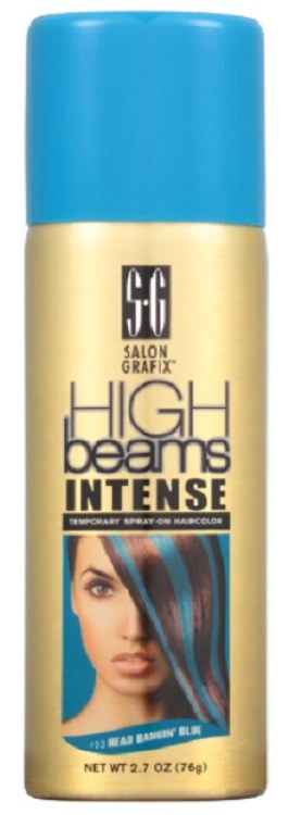 High Beams Intense Temporary Spray-On Hair Color #23 Head Bg. Blue 2.7oz