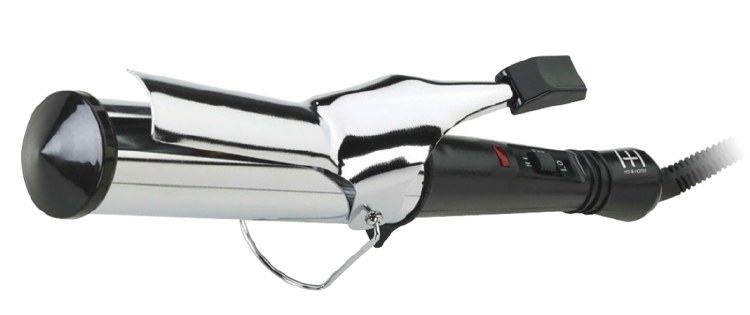 Hot & Hotter Silver Curling Iron 1 1/2" Black #5821