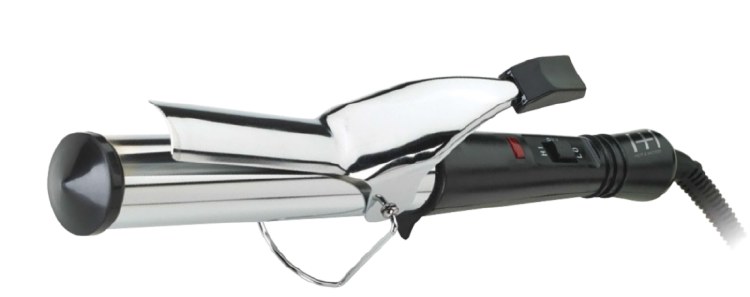 Hot & Hotter Silver Curling Iron 1 1/4" Black #5858