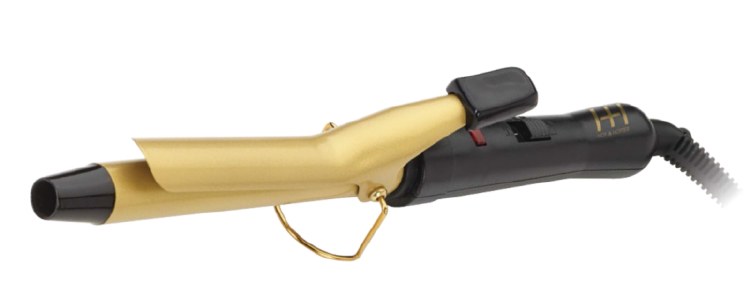 Hot & Hotter Ceramic Electric Curl Iron 3/4", Gold #5864