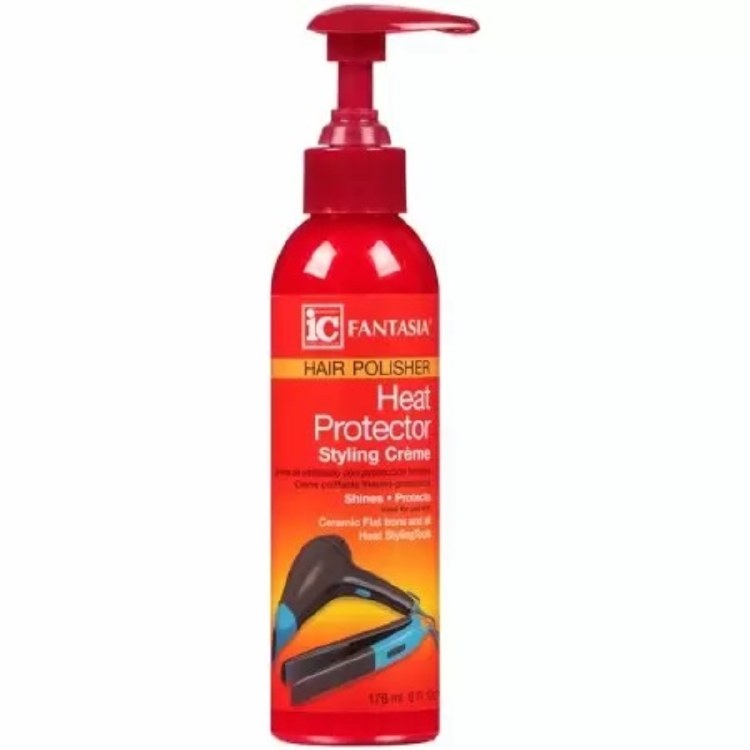 Fantasia IC Heat Protector Styling Creme Hair Polisher 6oz Spray Bottle