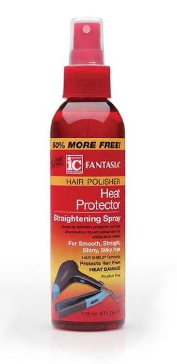 Fantasia IC Hair Polisher Heat Protector Straightening Spray 6oz