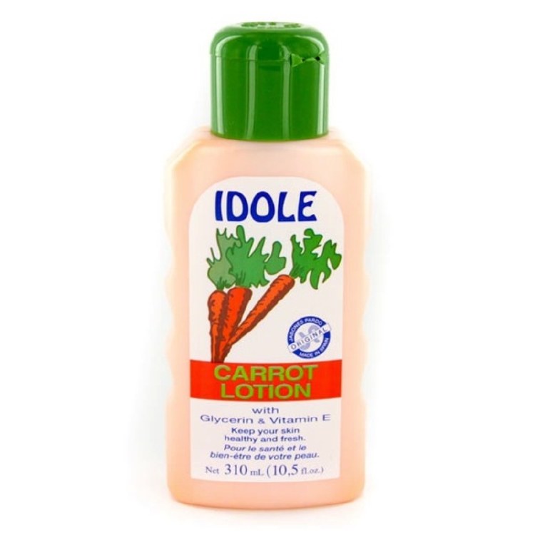 Idole Carrot Lotion with Glycerin & Vitamin E 10.5oz