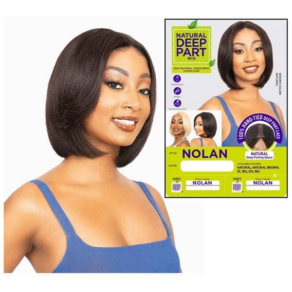 100% Virgin Remy Human Hair Deep Part Lace Wig - NOLAN - # 27