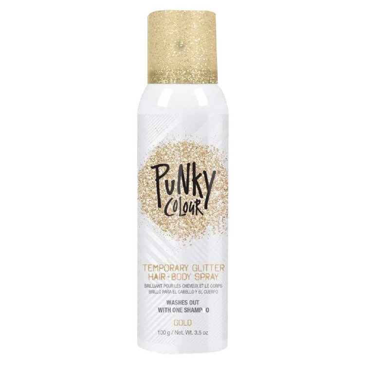 Jerome Russell Temporary Glitter Hair & Body Spray 3.5oz - Gold