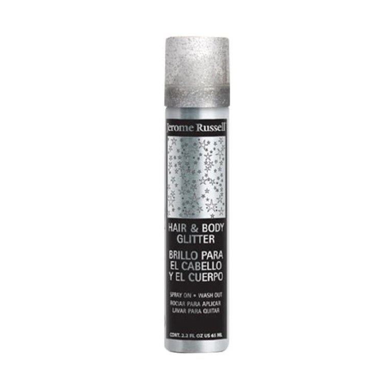 Jerome Russell Temporary Hair Color Spray Glitter 2.2oz - Silver