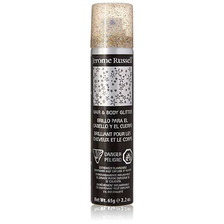 Jerome Russell Temporary Hair Color Spray Glitter 2.2oz - Multi