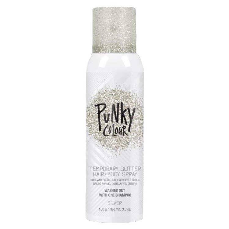 Jerome Russell Temporary Glitter Hair & Body Spray 3.5oz - Silver