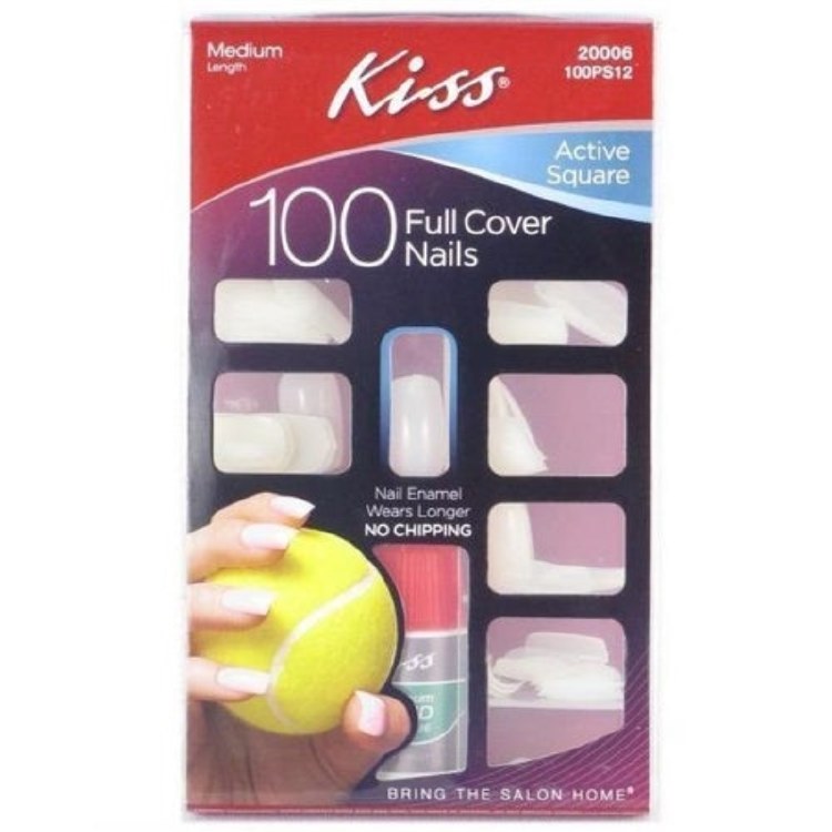 Kiss Plain Nail Kit - Active Square 100PS12