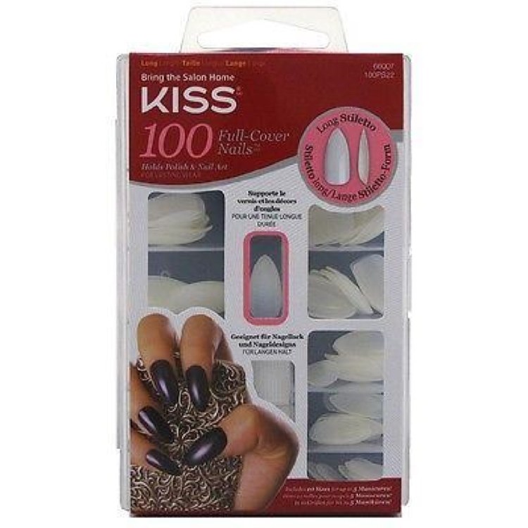 Kiss Plain Nail Kit - Long Stl. 100PS22