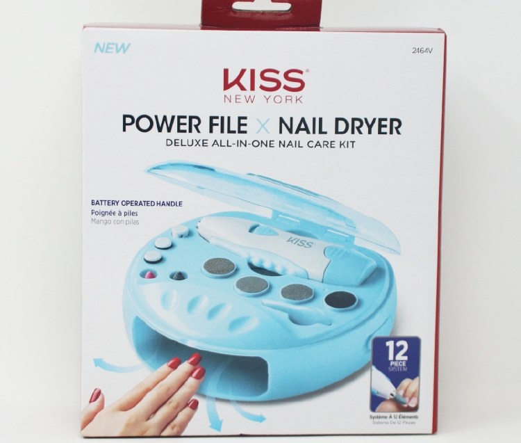Kiss New York Power File x Nail Dryer Deluxe All-In-One Nail Care Kit #2464V