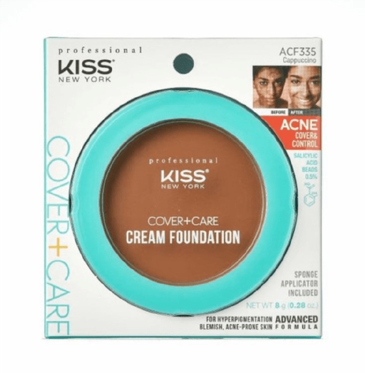 Kiss New York Professional Cover+Care Cream Foundation #ACF335 - Cappuccino