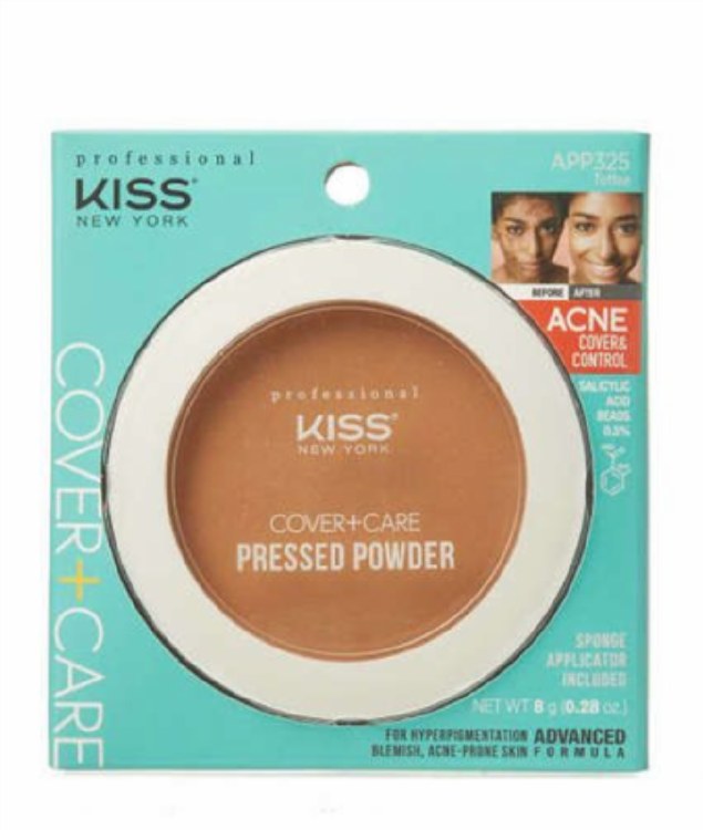 Kiss New York Professional Cover+Care Pressed Powder APP325 - Toffee