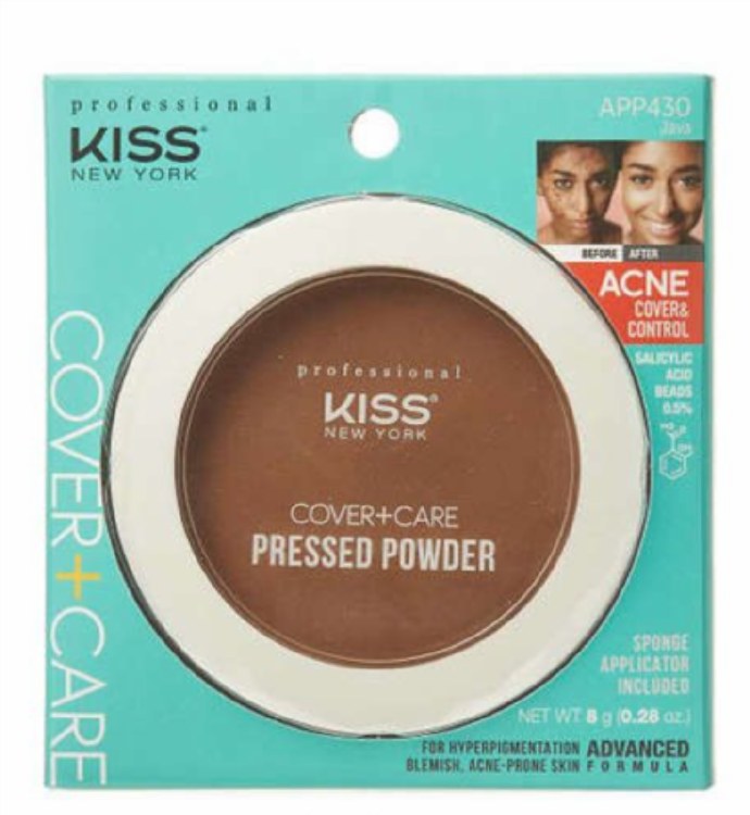 Kiss New York Professional Cover+Care Pressed Powder APP430 - Java