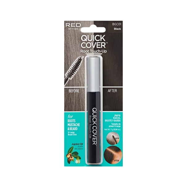 Kiss Colors Quick Cover Gray Hair Touch Up Brush #BGC01 - Black