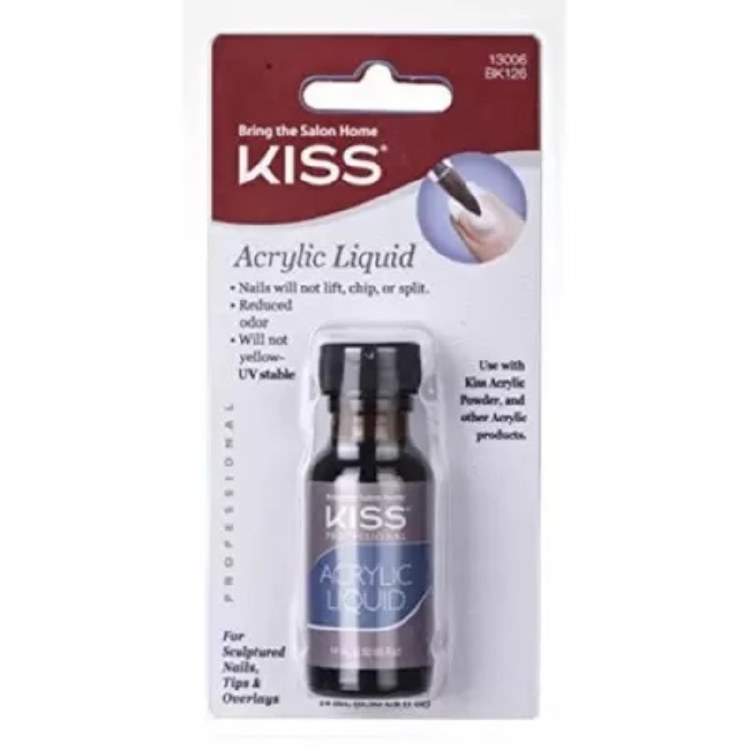 Kiss Acrylic Liquid for Sculptured Nails 0.5oz #BK126