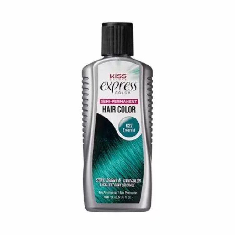Kiss Express Color Semi-Permanent Hair Color - Emerald #K22