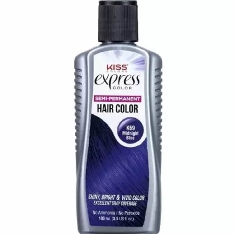 Kiss Express Color SemiPermanent Hair Color Midnight Blue K69 Beauty Depot