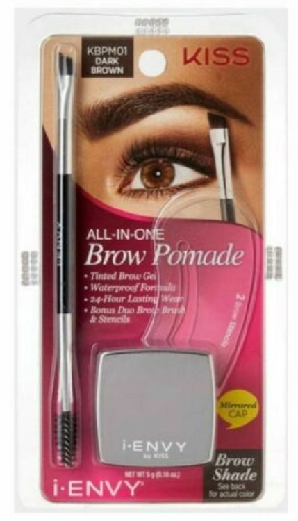 Kiss I-Envy All-In-One Brow Pomade Dark Brown #KBPM01