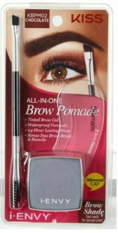 Kiss I-Envy All-In-One Brow Pomade Chocolate #KBPM02