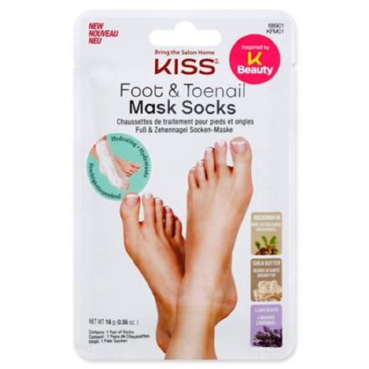 Kiss Foot & Toenail Mask Socks #KFM0101D1