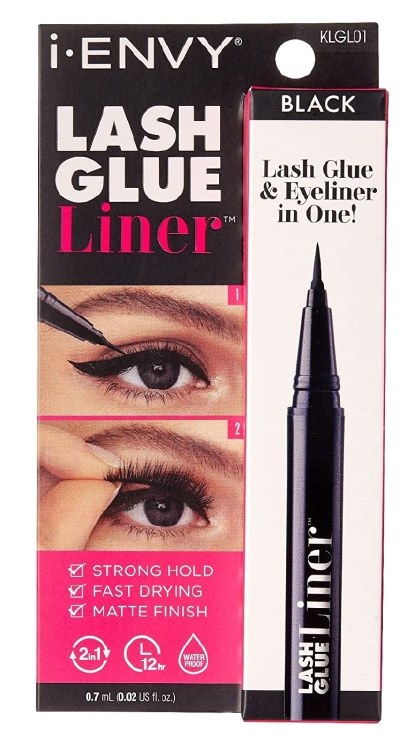 Kiss I Envy Lash Glue Liner Lash Glue & Eyeliner in One Black # KLGL01