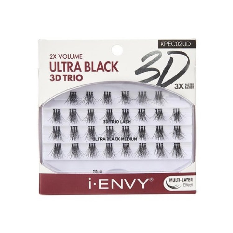 Kiss i-Envy Trio Lashes Ultra Black 3D Medium KPEC02UD