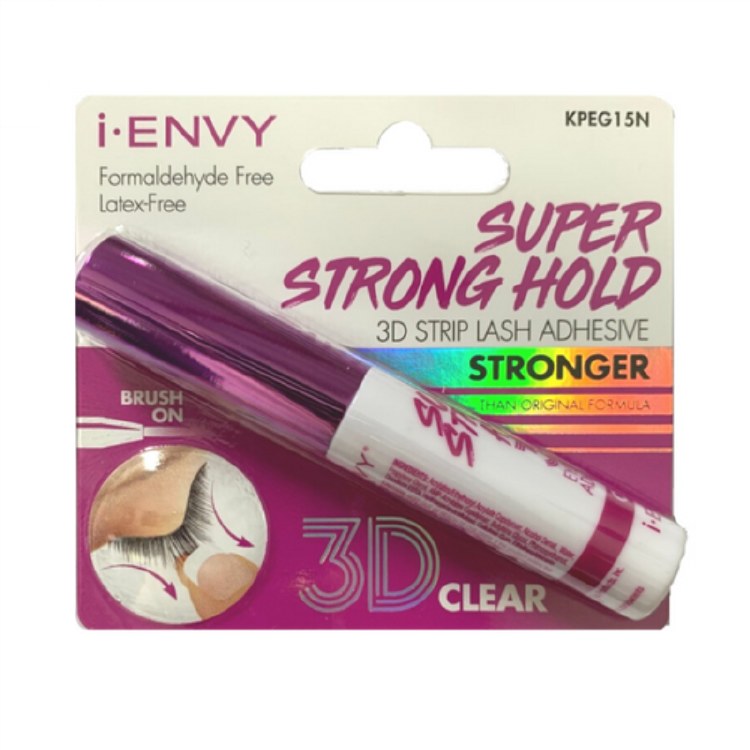 Kiss i-Envy Super Strong Hold 3D Eyelash Adhesive Clear #KPEG15N