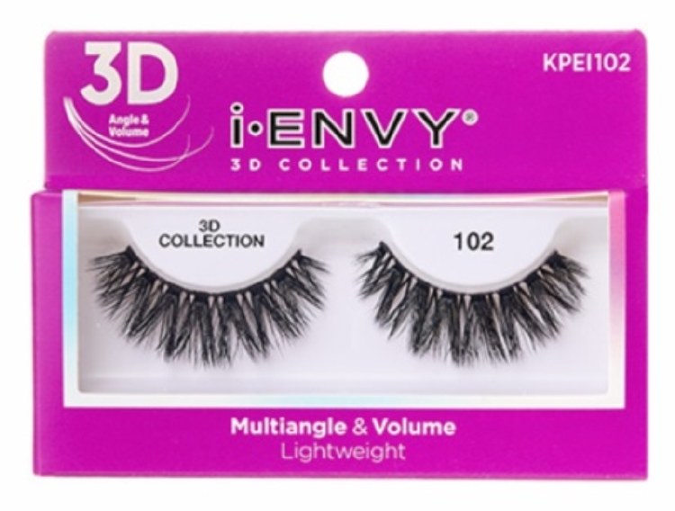 Kiss I Envy 3D Eyelashes Multi-Angle & Volume Lightweight Collection #KPEI102