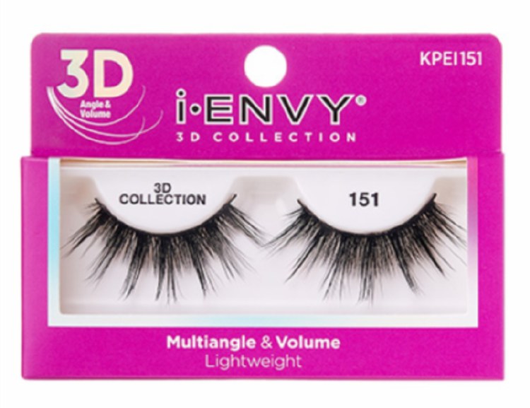 Kiss I Envy 3D Eyelashes Multi-Angle & Volume Lightweight Collection #KPEI151