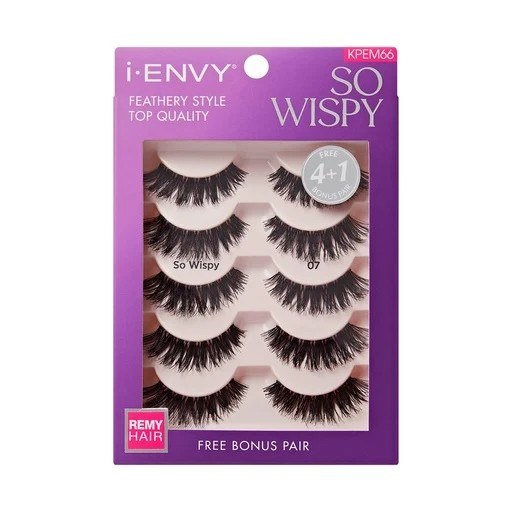 Kiss i-Envy Remy Hair Eyelashes So Wispy Multipack #KPEM66