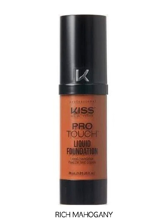 Kiss New York Professional Pro Touch Liquid Foundation Rich Mahogany #KPLF418