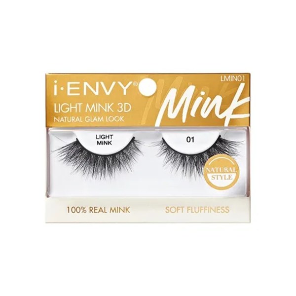 Kiss i-Envy Light Mink 3D Eyelashes #LMIN01