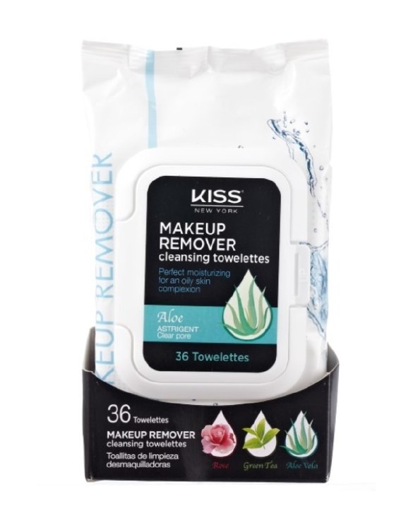 Kiss MakeUp Remover Cleansing Wipes 36 pcs #MRA02 - Aloe