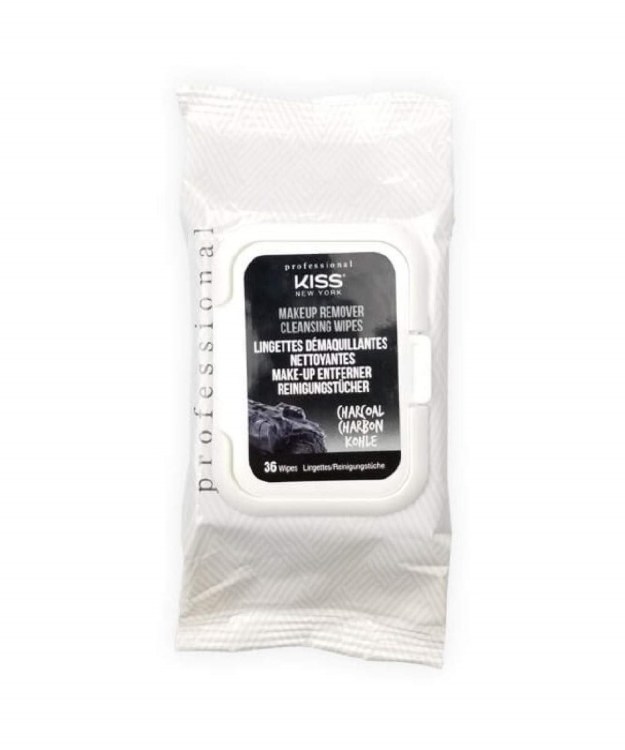Kiss MakeUp Remover Cleansing Wipes 36 pcs #MRC02 - Charcoal