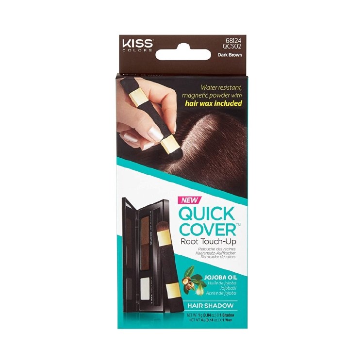 Kiss New York Quick Cover Root Touch-Up Hair Shadow QCS02 - Dark Brown