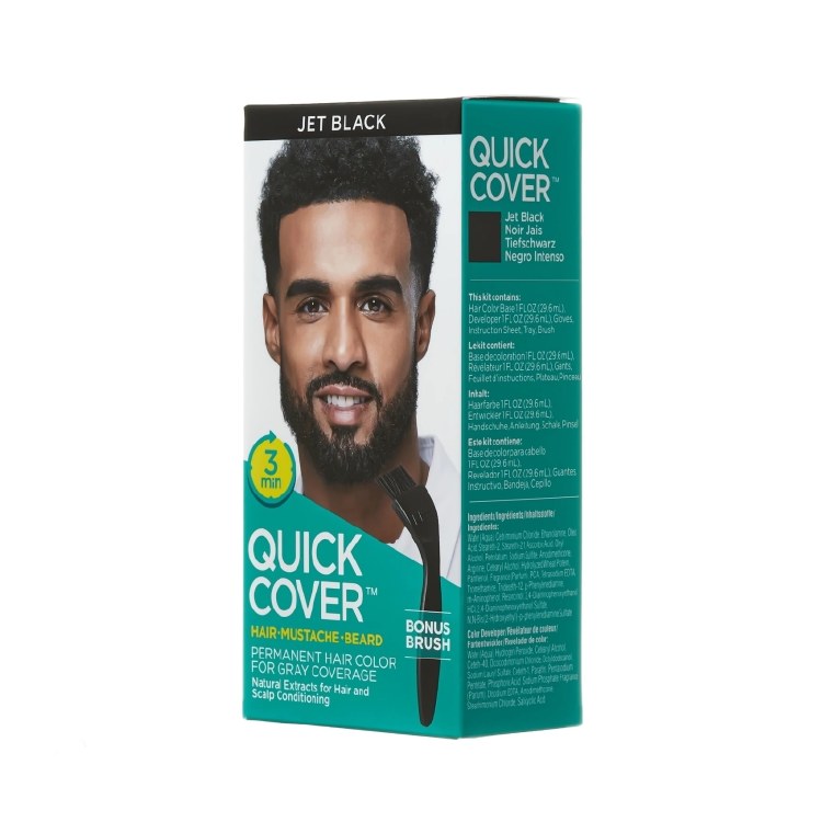 Kiss Quick Cover Hair Colour For Men #QCM01 - Jet Black